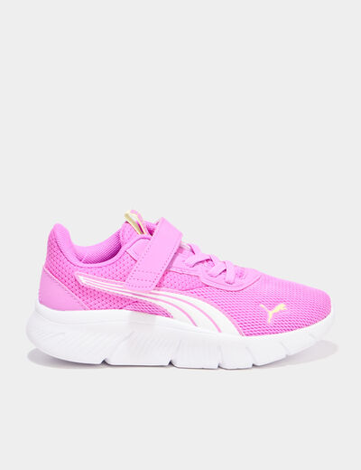 Baskets running scratchs Puma Flexfocus rose framboise fille