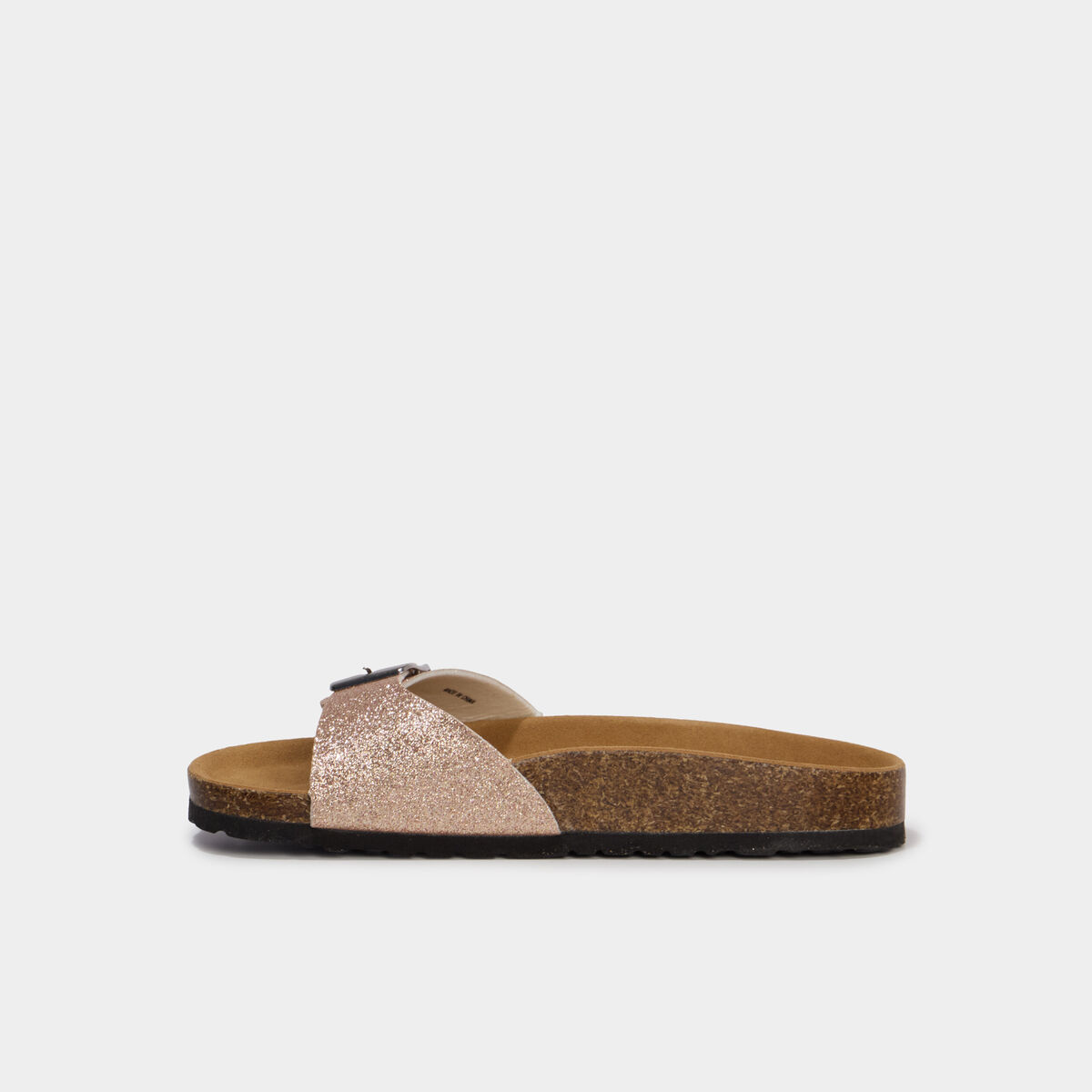 Mules avec boucles rose femme
