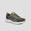 Baskets running mémoire forme Skechers vert kaki homme