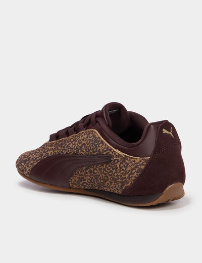 Baskets running lacets Puma Catch Soleil marron femme
