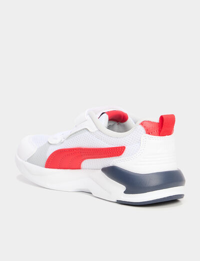 Baskets running à scratchs Puma rouge garçon