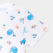 T-shirt col rond manches courtes coton bleu marine bébé garçon