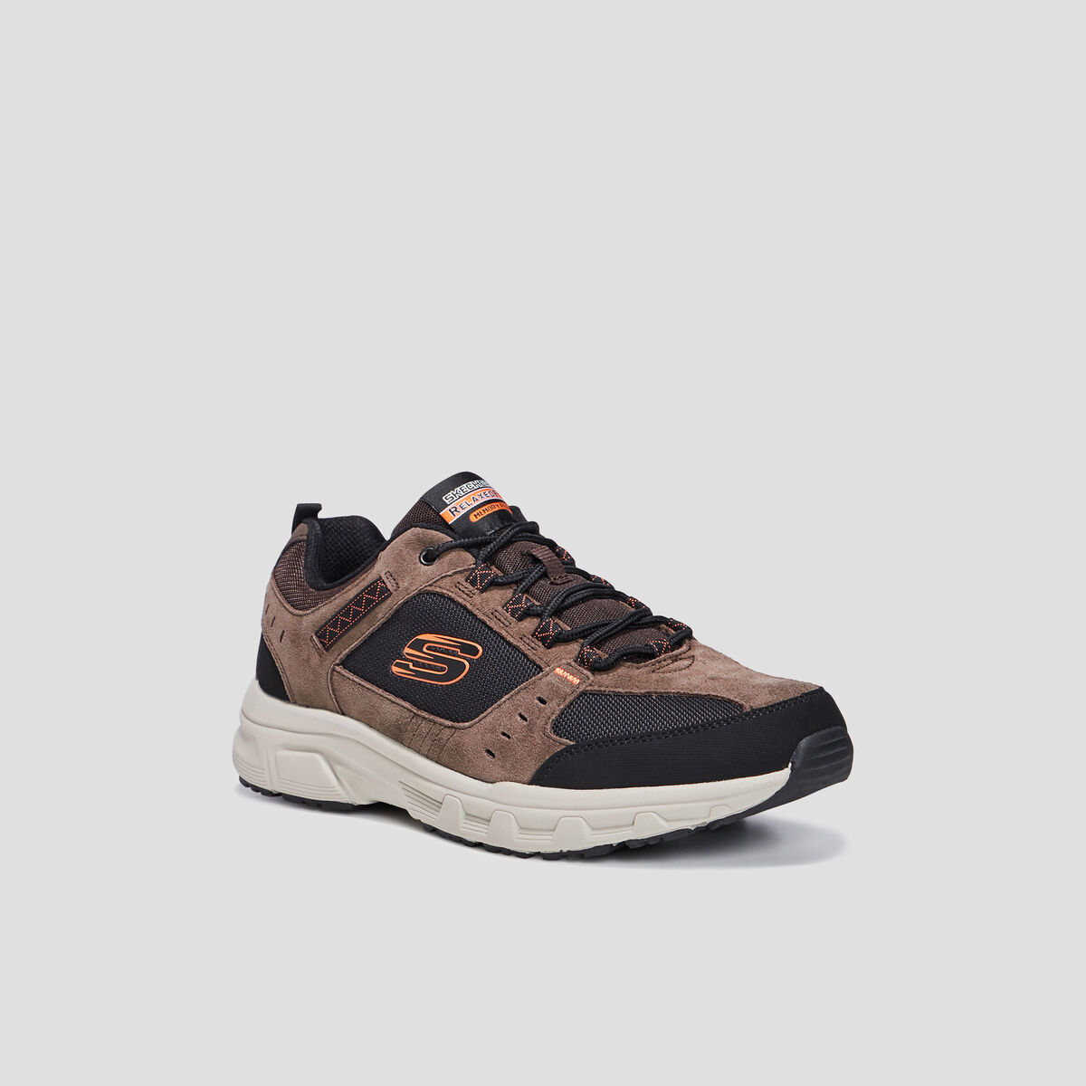 Runnings &agrave; m&eacute;moire de forme Skechers marron homme