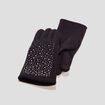 Gants à strass noir femme