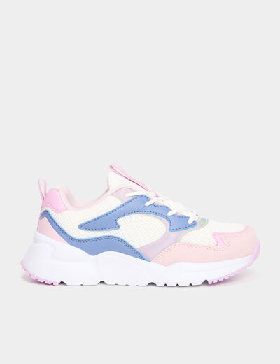 Baskets running semelle mémoire de forme multicolore fille
