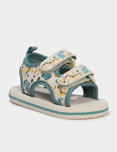 Sandales &agrave; scratchs multicolore b&eacute;b&eacute; gar&ccedil;on