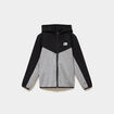 Sweat zipp&eacute; &agrave; capuche noir gar&ccedil;on