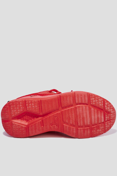 Baskets running à lacets Puma Wired Run rouge garçon