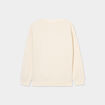 Sweat oversize coton majoritaire ivoire gar&ccedil;on