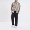 Pantalon chino relax coton gris foncé homme