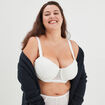 Soutien-gorge emboîtant à dentelle Izzie blanc femme grande taille