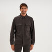 Surchemise 2 poches marron chocolat homme