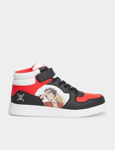 Baskets montantes One Piece noir garçon