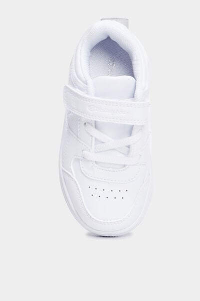 Baskets &agrave; scratchs Champion RD18 LOW blanc gar&ccedil;on