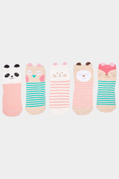 Lot 5 paires chaussettes multicolore b&eacute;b&eacute; gar&ccedil;on