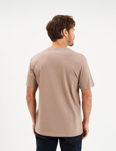 T-shirt slim stretch manches courtes gris homme