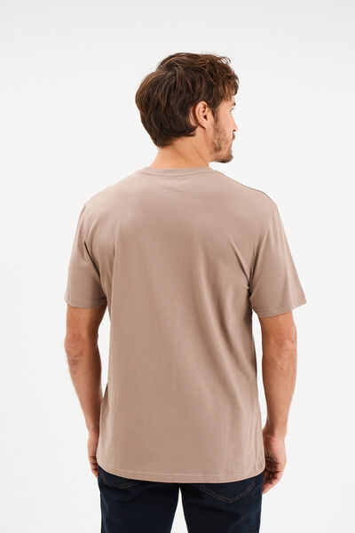 T-shirt slim stretch manches courtes gris homme