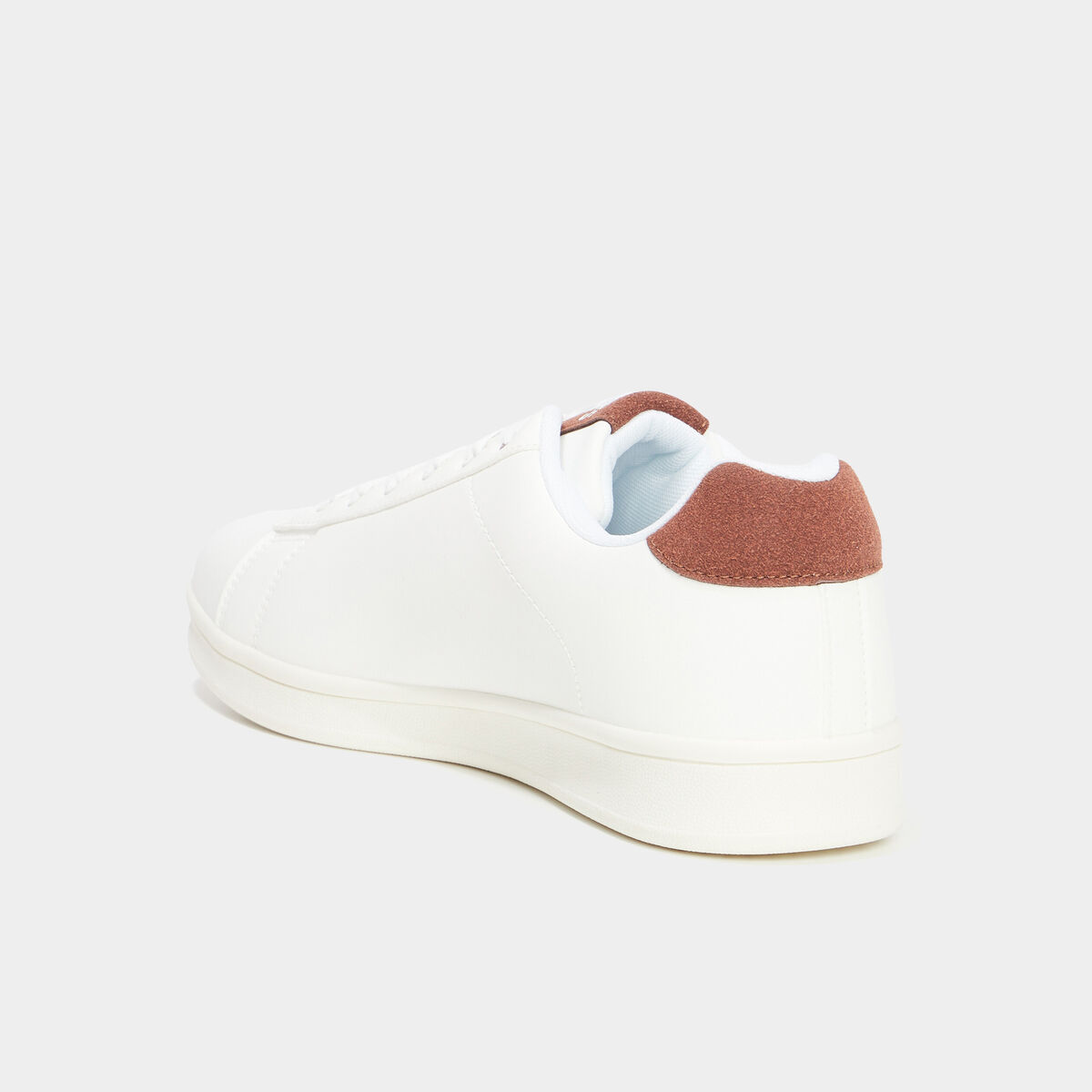 Tennis basses &agrave; lacets marron clair homme