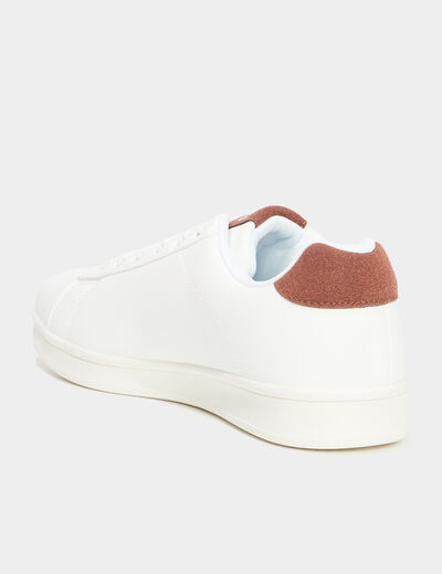 Tennis basses à lacets marron clair homme