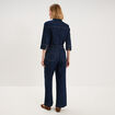 Combinaison pantalon large en jean coton denim brut femme