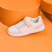 Tennis basses &agrave; scratchs bout renforc&eacute; multicolore fille