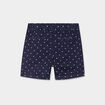 Short droit taille élastiquée coton bleu marine bébé garçon