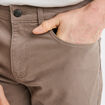 Bermuda droit stretch 5 poches coton taupe homme