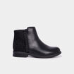 Boots chelsea plates noir fille