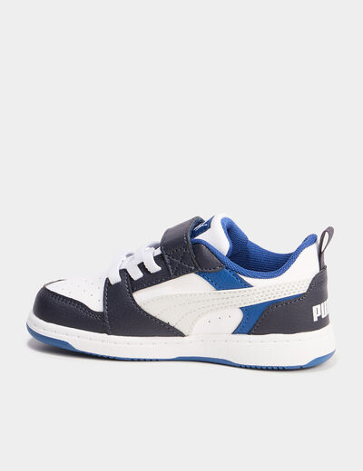 Tennis basses Puma Rebound V6 bleu fonc&eacute; gar&ccedil;on