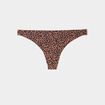 String microfibre sans coutures marron femme