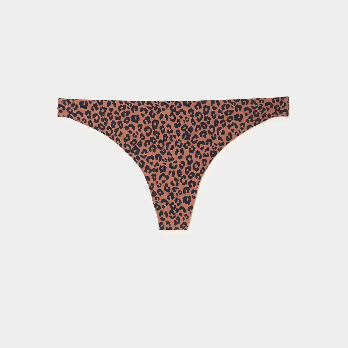String microfibre sans coutures marron femme
