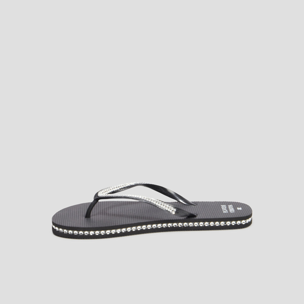 Tongs avec strass Wamea Beach noir femme
