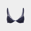 Soutien-gorge foulard padde bleu marine femme
