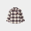 Chemise manches longues coton ecru b&eacute;b&eacute; gar&ccedil;on