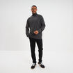 Pull col roul&eacute; manches longues gris fonc&eacute; homme