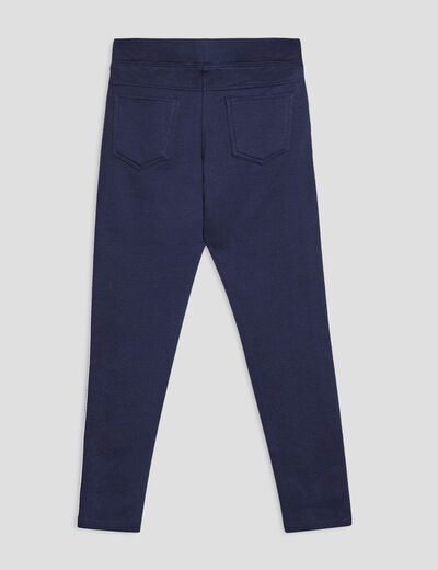 Tregging avec bandes bleu marine fille