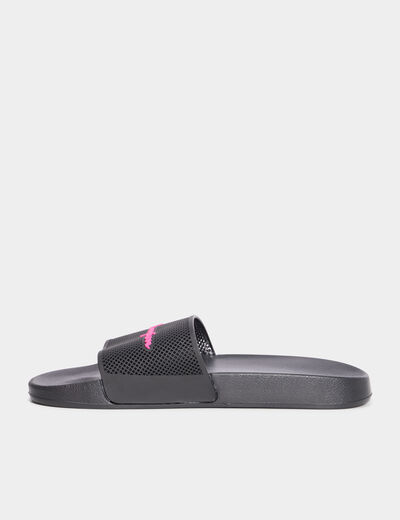 Mules Champion Daytona noir femme