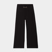 Pantalon large 7/8ème détail bijou noir femme