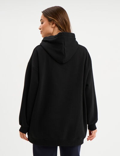 Sweat hoodie Étrange Noël Monsieur Jack noir femme