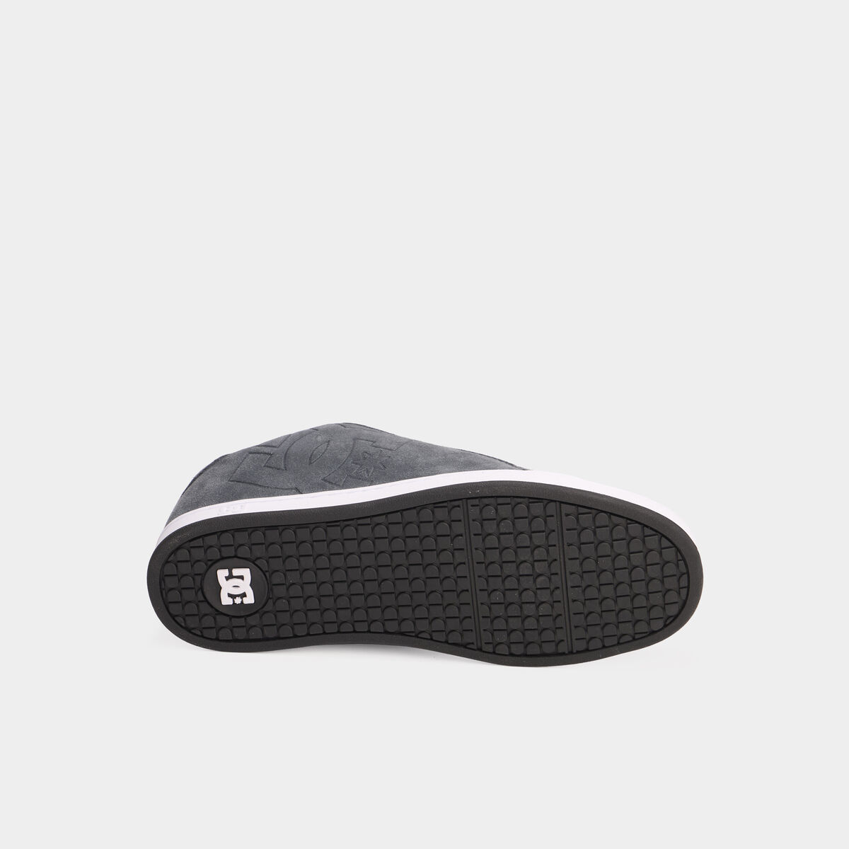 Tennis basses en cuir &agrave; lacets gris homme