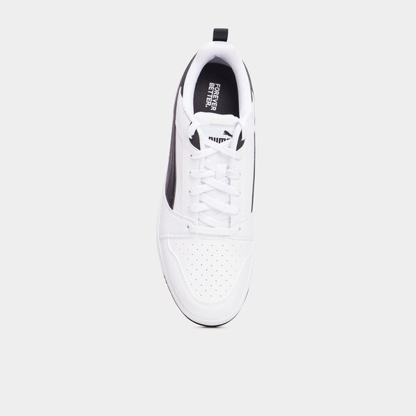 tennis basses lacets puma v6 blanc homme Tennis basses lacets Puma V6 blanc homme