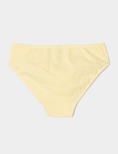 Lot 7 culottes coton jaune fille