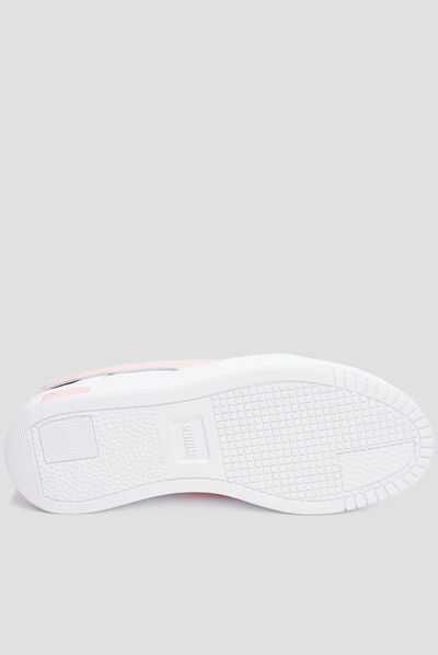 Tennis basses en cuir Puma Carina Street rose femme