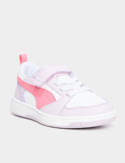 Tennis basses à lacets Puma rose fushia fille
