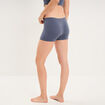 Shorty sans couture taille &eacute;lastiqu&eacute;e bleu gris femme