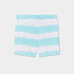 Lot de 2 shorts coton bleu turquoise bébé garçon