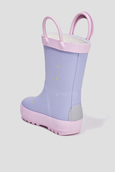 Bottes de pluie multicolore bébé fille