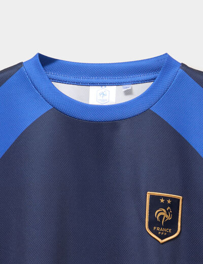 Maillot de football France bleu marine gar&ccedil;on
