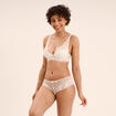Shorty en dentelle blanc femme