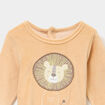 Dors-bien manches longues boutonn&eacute; camel b&eacute;b&eacute;